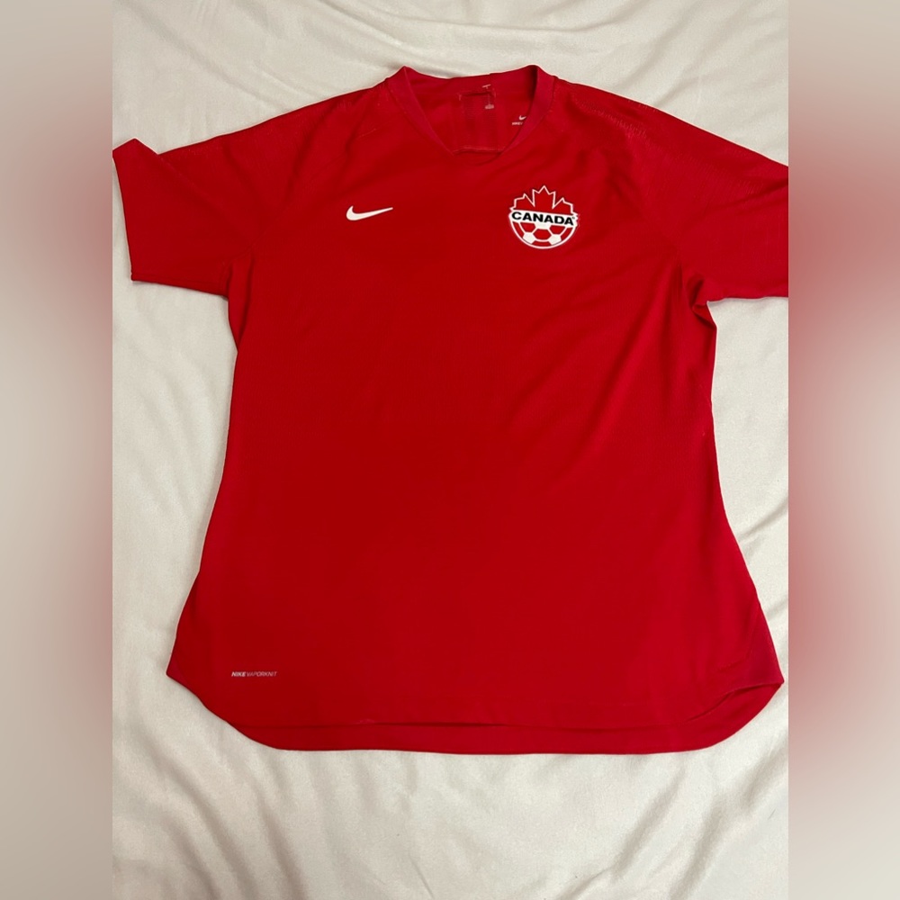 Team Canada Soccer Jersey Nike Vaporknit Size Lg Gem